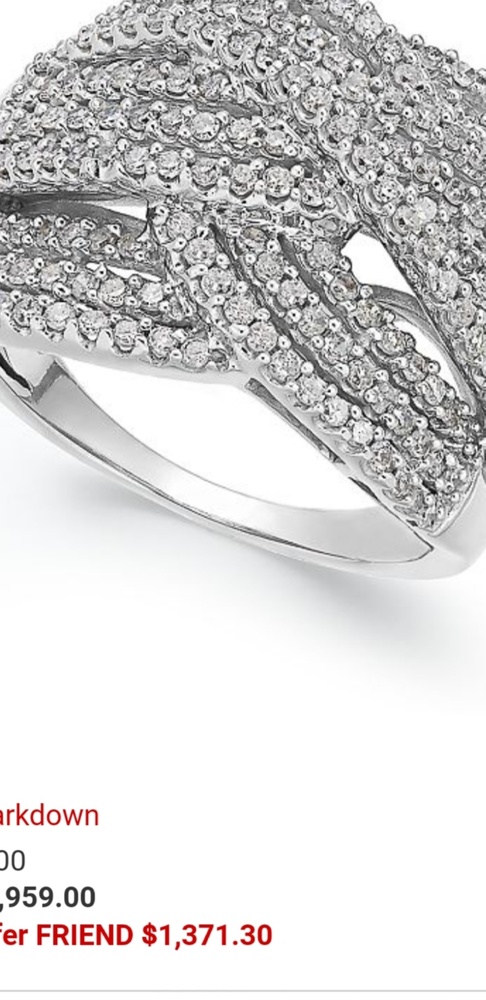 Diamond Wave Ring - image 2